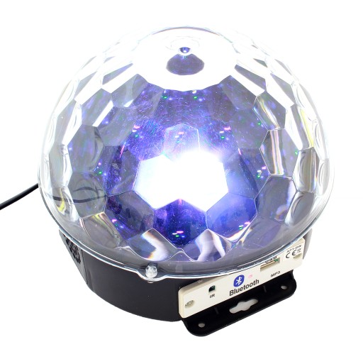 KULA Bluetooth MP3 ŚWIATŁA DISCO RGB SYLWESTRA ANDRZEJKI OSTATKI HALLOWEEN
