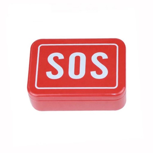 Pocket Mini SOS Box, Survival Tin Case, First Aid Kit for Outside