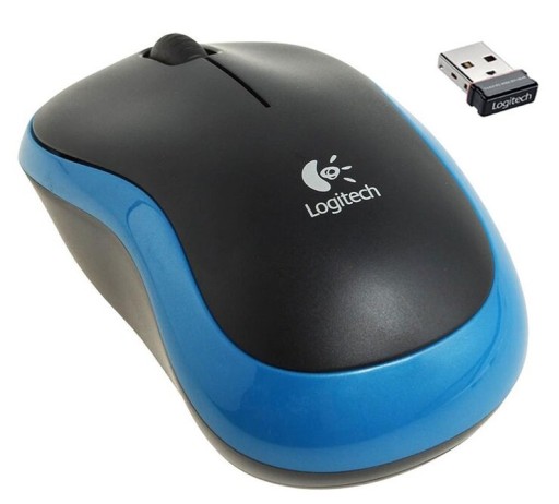 Мышь LOGITECH M185, синяя