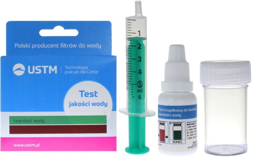 TESTER TEST JAKOŚCI TWARDOŚCI WODY KROPELKOWY USTM