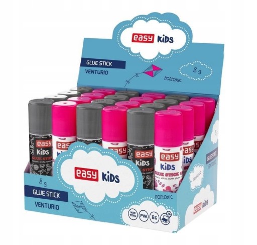 KLEJ W SZTYFCIE 8G (24SZT) EASY, EASY STATIONERY