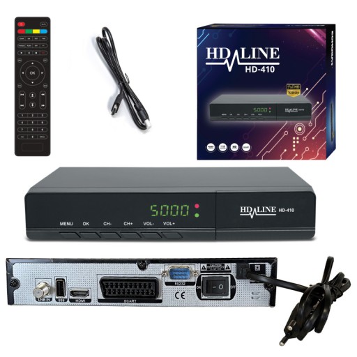 Odbiornik satelitarny DVB-S2 HD-LINE HD410 + HDMI