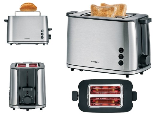 Toster opiekacz do chleba podgrzewacz do bułek Silvercrest 950 w