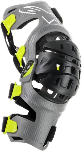Ortezy kolanowe Alpinestars Bionic-7 para szary/czarny M