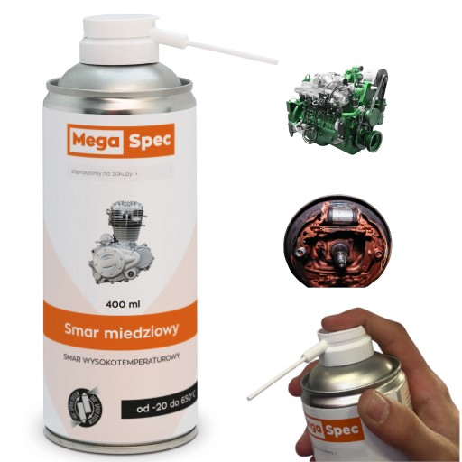 SMAR MIEDZIANY SPRAY 400ML MEGASPEC MIEDZIOWY