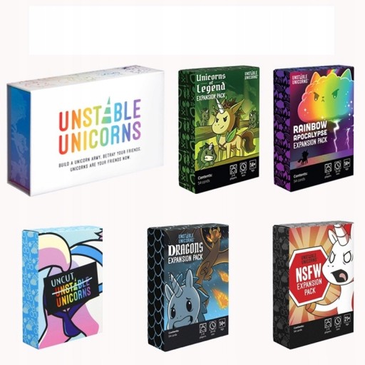 Unstable Unicorns Board Game Party Card Game Set