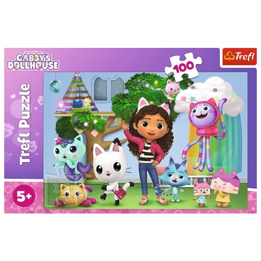 puzzle KOCI DOMEK GABI 100 elementów 5+