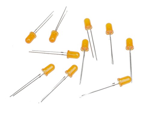Dioda LED pomarańczowa 5mm - (10SZT)