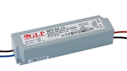 GLP ZASILACZ WODOODPORNY DO LED IP67 GPV-60-12 60W 12V