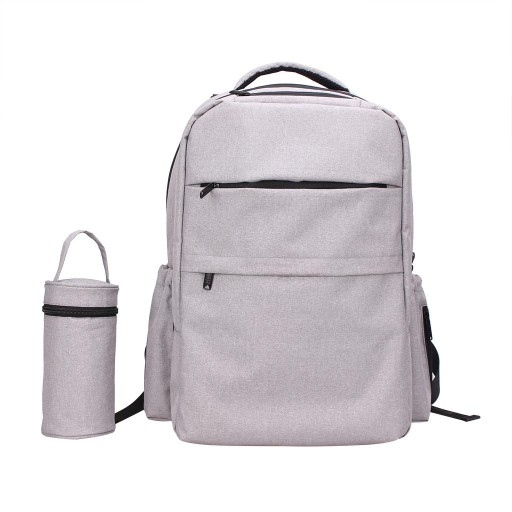 Multifunctional Baby Diaper Backpack Large Gray
