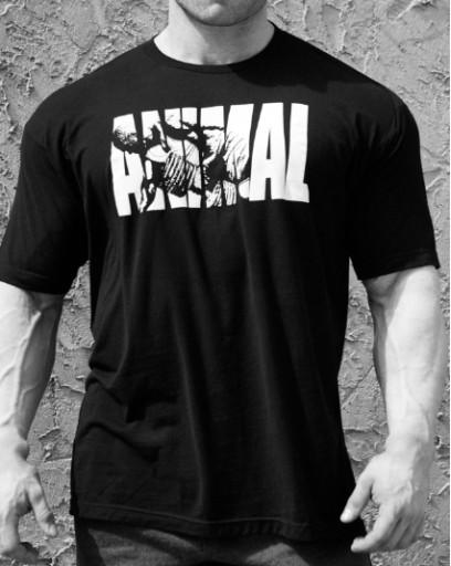 Universal Animal T-shirt FURY #9360 Koszulka czarna na trening r. M