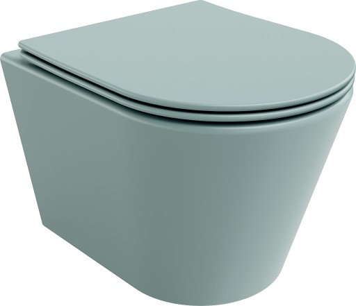 MEXEN RICO MISKA WC RIMLESS DESKA ZIELONA MAT