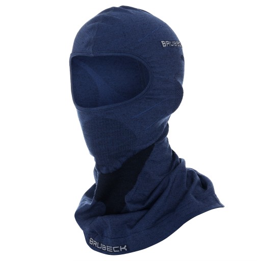 WEŁNIANA KOMINIARKA TERMOAKTYWNA BRUBECK UNISEX WEŁNA MERINO MOTO NARTY S/M