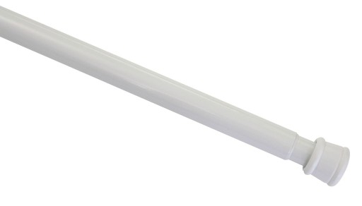 Drążek rozporowy do zasłon biały 90-140cm Ø 23/26
