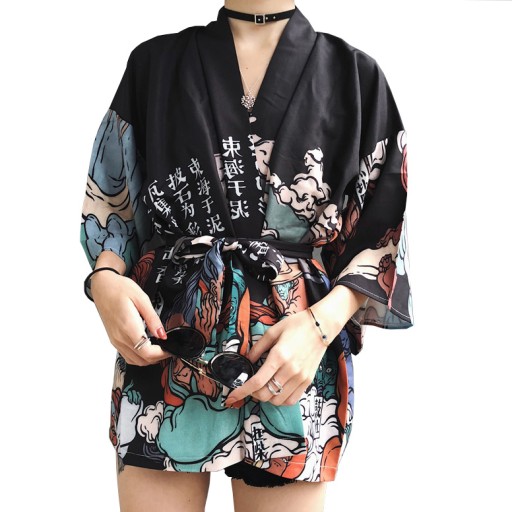 KIMONO JAPOŃSKIE SZLAFROK ANIME MANGA ŻAKIET