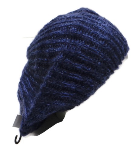 CZAPKA BERET DAMSKI KLASYCZNY GRANATOWY