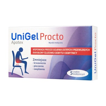 UniGel Procto, czopki, 5 szt.