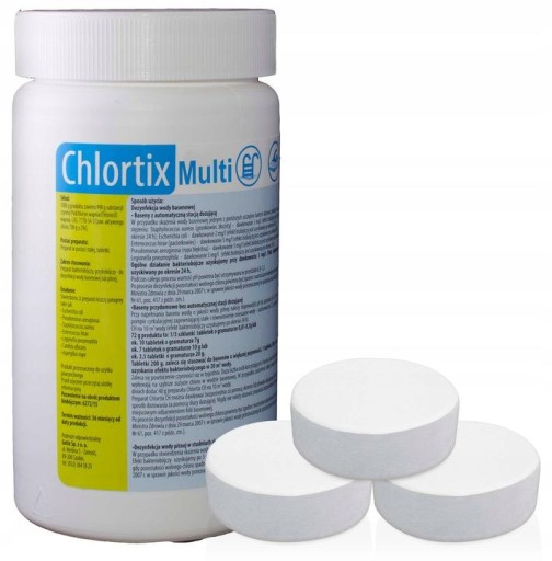 CHEMIA BASENOWA MULTI CHLOR 10W1 GOTIX TABLETKI 20G OPAKOWANIE 1KG