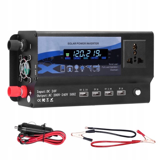 FALOWNIK SAMOCHODOWY 24V PRZETWORNICA 4000W