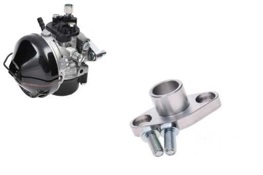 GAŹNIK KOMAR 232 2330 2350 DELLORTO ORYGINAŁ ITALY SHA 12 mm + KRÓCIEC