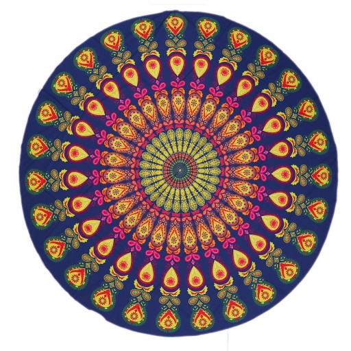 PM004033 Bohemian Mandala okrągły gobelin na plażę