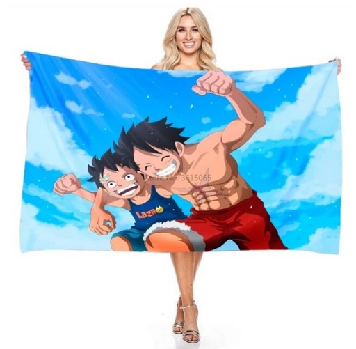 RĘCZNIK PLAŻOWY Z ANIME ONE PIECE 70x140cm