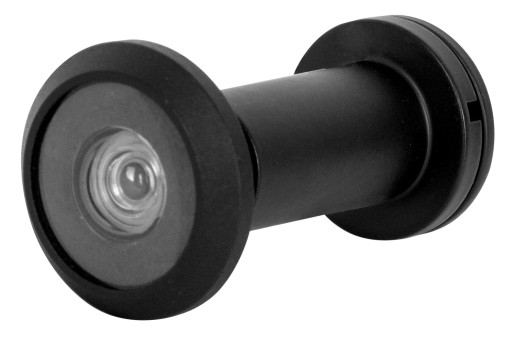 WIZJER DRZWIOWY JUDASZ fi14 32-65 mm regulowany MOSIĘŻNY CZARNY MAT