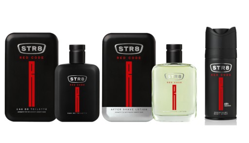 STR8 RED CODE ZESTAW 3cz EDT 100ml + ASL 100ml + SPRAY 150ml
