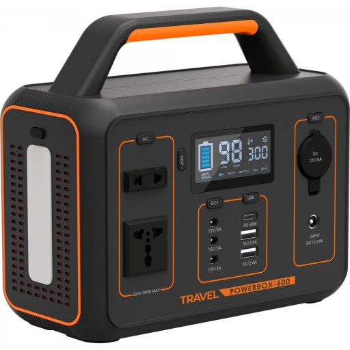 PRZENOŚNA STACJA ZASILANIA TRAVEL POWERBOX 600