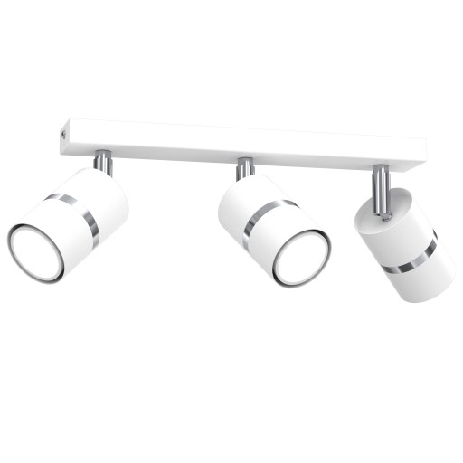 LAMPA SUFITOWA SPOT REFLEKTOR PLAFON BIAŁY SILVER
