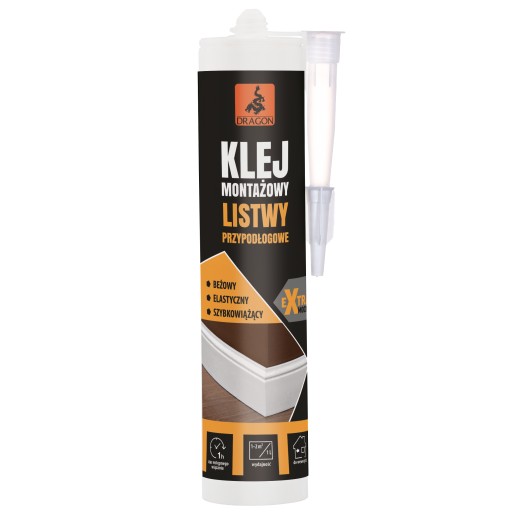 Klej montażowy Listwy Przypodłogowe 280ml DRAGON