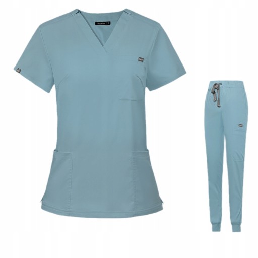 NOWY KOMPLET MEDYCZNY KOSZULKA SPODNIE UNIFORM DAMSKI, S