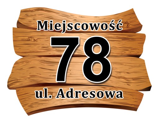 TABLICA ADRESOWA tabliczka z numerem numer domu