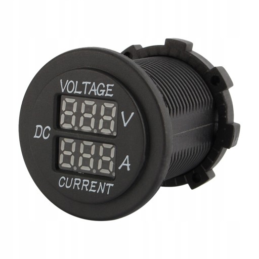 DC 12-24V LED MOTOCYKLOWY WOLTOMIERZ AMPEROMIERZ
