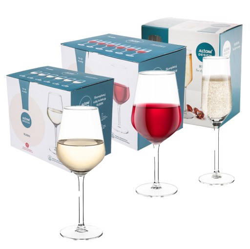 Komplet do wina Zestaw kieliszków wino i szampan Altom Design Rubin 18 szt