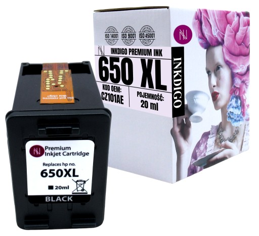 TUSZ do HP 650 CZ101EP CZARNY ZWIĘKSZONA POJEMNOŚĆ