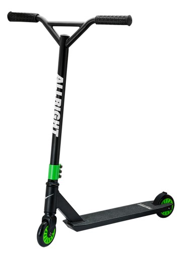 HULAJNOGA WYCZYNOWA STUNT PROSKATE BLACK/GREEN DLA DZIECKA, DLA MŁODZIEŻY