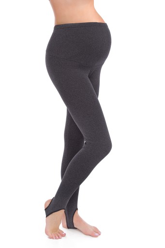 LEGGINSY CIĄŻOWE OCIEPLANE GETRY Z ZAPIĘTKĄ 3XL