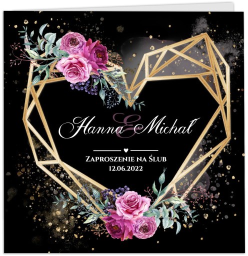 Zaproszenia Ślubne BOHO Rustykalne Adela Glamour