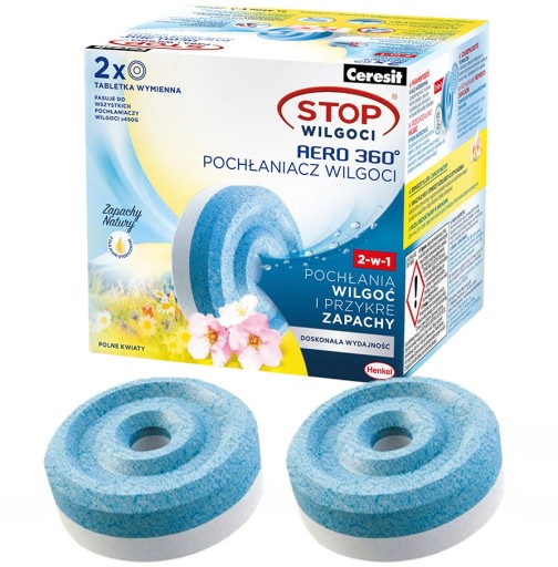 2x POCHŁANIACZ STOP WILGOCI CERESIT AERO 360 OWOC