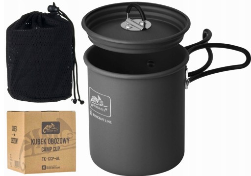 Kubek Turystyczny harcerski HELIKON CAMP CUP Obozowy Aluminiowy szary 850ml