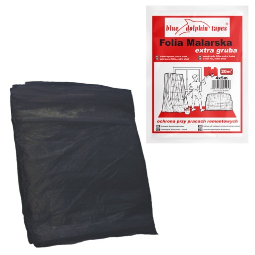 FOLIA MALARSKA EXTRA GRUBA 4x5m BLUE DOLPHIN