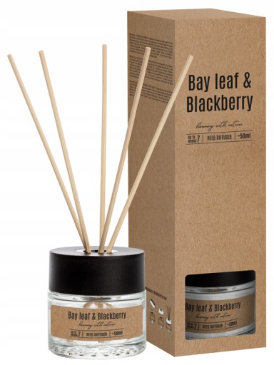 BISPOL Dyfuzor Patyczki 50ml BAY LEAF & BLACKBERRY