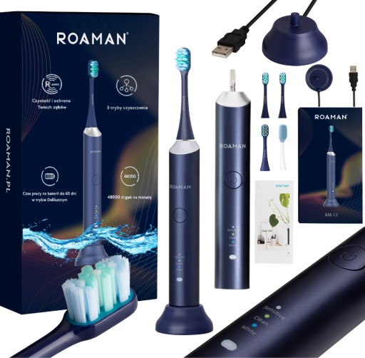 Szczoteczka Soniczna Elektryczna Roaman T3