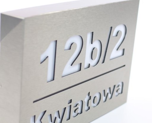 Podświetlana tabliczka adresowa LED z czujnikiem nr na dom oszczędność