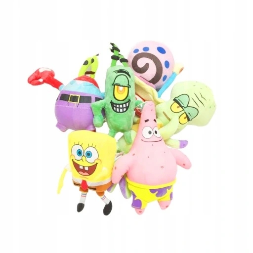 MASKOTKI SPONGEBOB PATRYK PLANKTON SKALMAR 6SZT