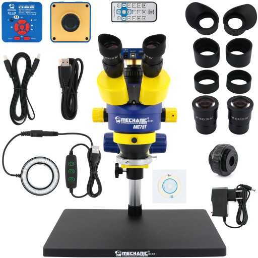 MIKROSKOP STEREOSKOP TRINOKULAR MC75T-B3 KAM 2.7K