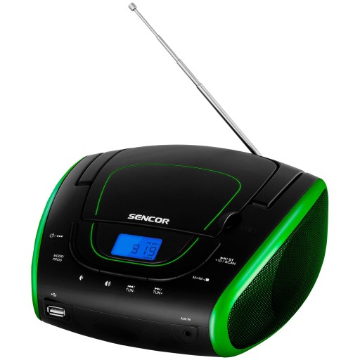 Przenośne radio FM Sencor SPT1600BGN CD MP3 USB