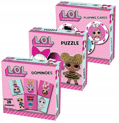 LOL karty + puzzle + domino