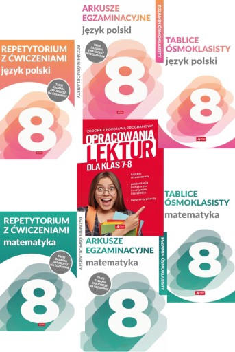 Zestaw ósmoklasisty Matematyka Język Polski pakiet